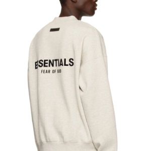 ESSENTIALS FOG Off-white crewneck sweatshirt